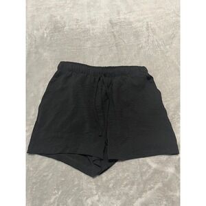 Just Be Black Drawstring Waist‎ Casual Shorts Lightweight Comfy Size S